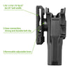 Taurus G3 OWB Polymer Holster with Belt Adapter Fit for Taurus G3 Pistol Level II Index Finger Release System | Gun & Flower