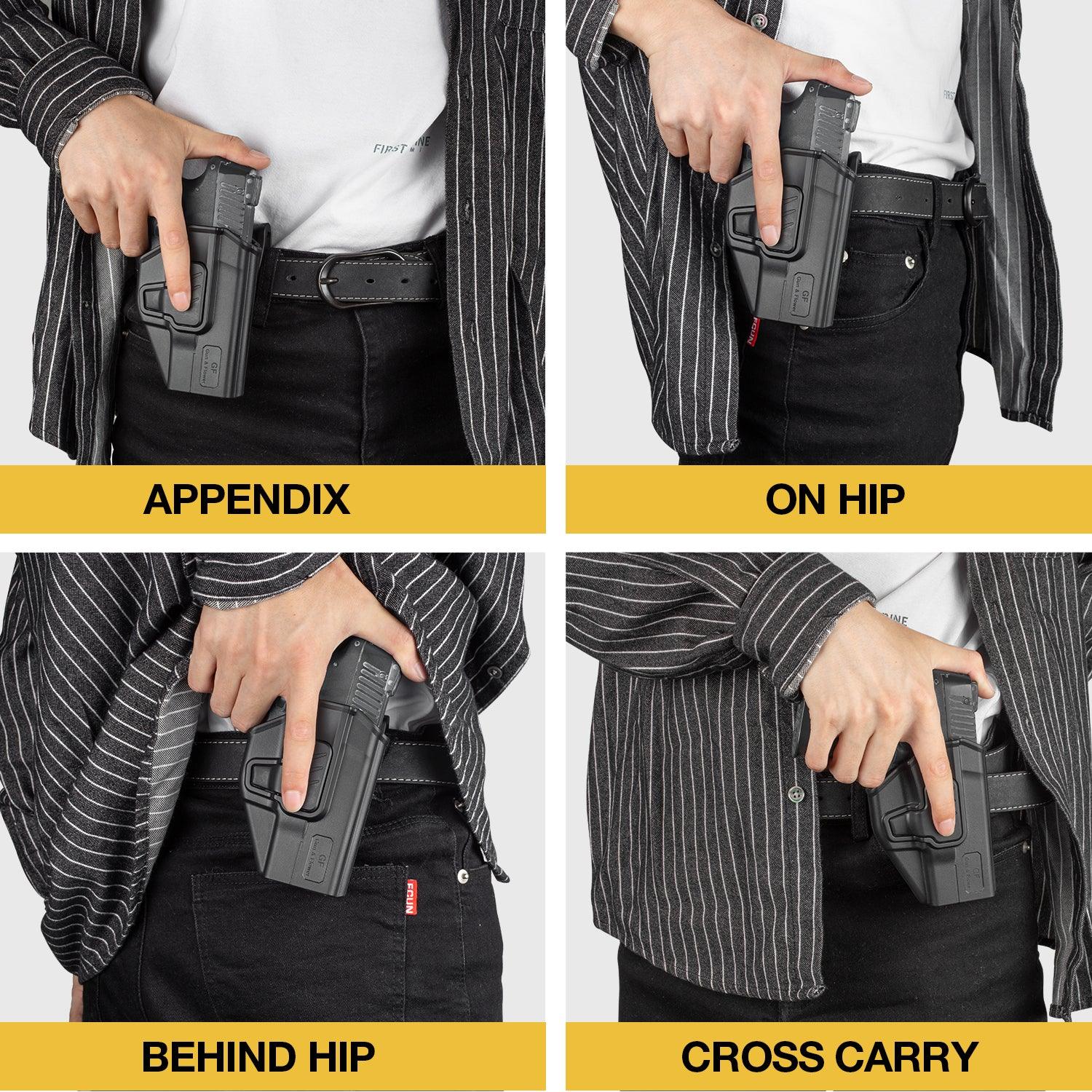 OWB Paddle Holster Level II Retention for S&W M&P 9mm & SD9 VE & SD40 VE