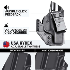 Ruger LC9/ LC9S/ EC9S/ EC9/ LC380 IWB Kydex Holsters with Claw Inside the waistband trigger guard wing holster for fat guys | Gun & Flower