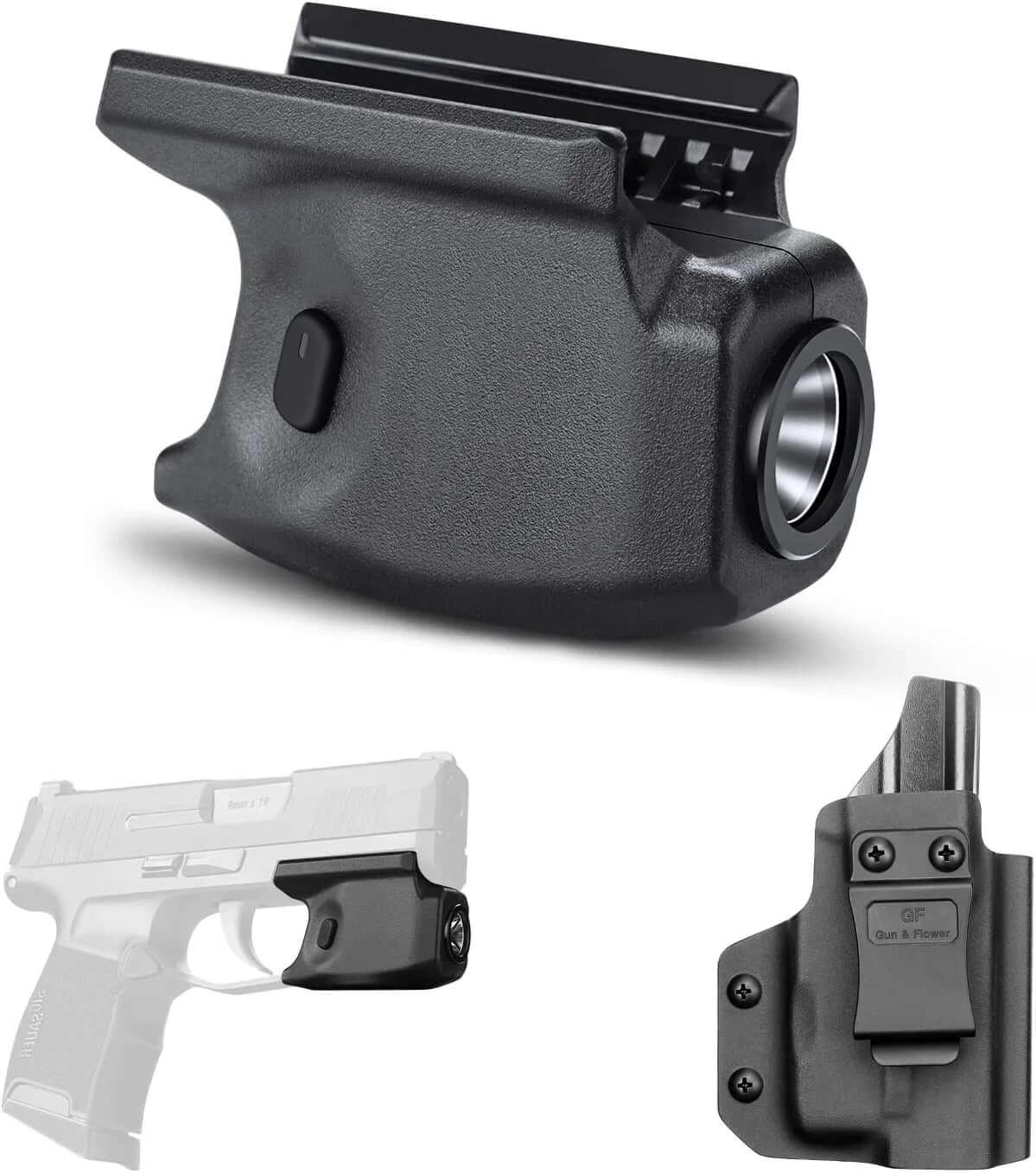 Mini Tactical Gun Light with Kydex Holster Combo for Sig Sauer P365/ P365 SAS / P365 Micro