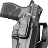 Outside Waistband Carry Paddle Holster for Taurus TH9C TH9 Level II Retention with Index Finger Release