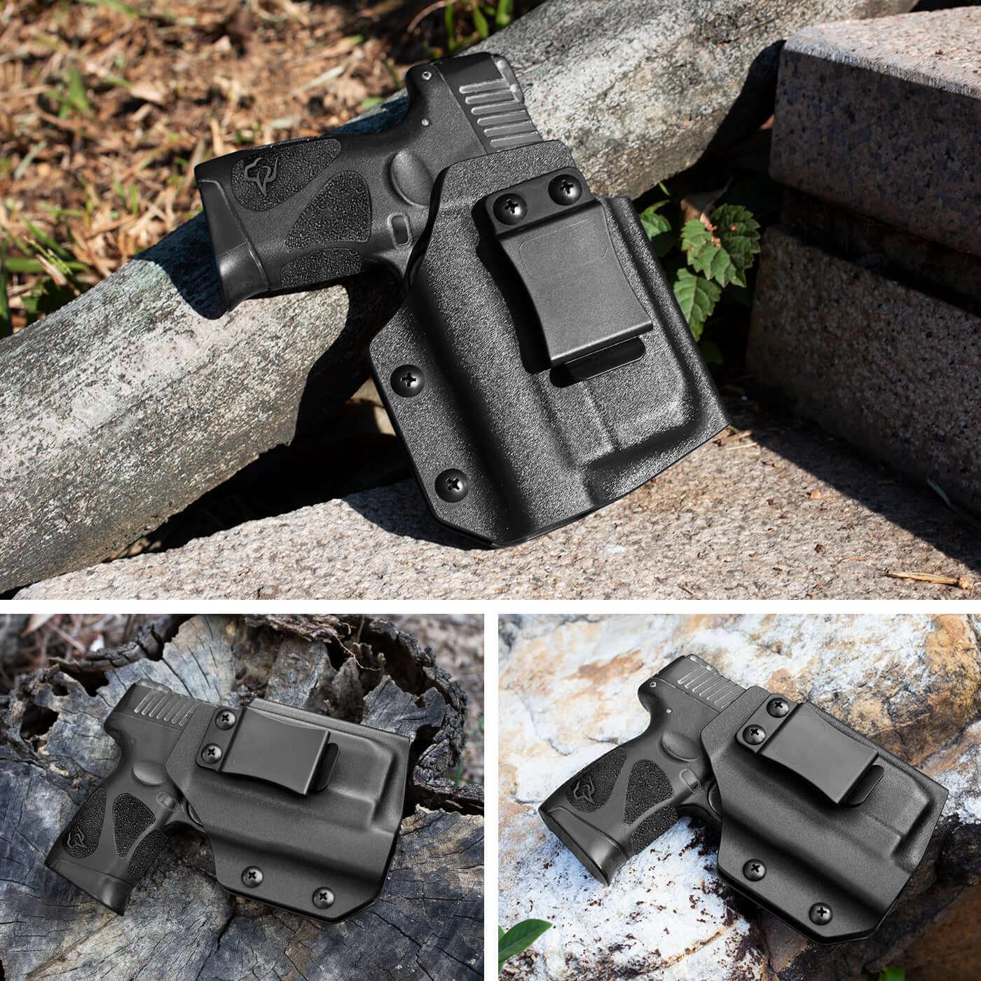 Kydex Light Bearing Holster for Taurus G2C G3C w/Olight Baldr Mini -Red Dot Sight Optic Cut- Left/ Right Hand