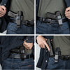 Handmade Soft Leather Holster for Glock 19/19X/23/32/45 Gen 3 4 5 Inside Waistband Appendix Concealed Carry | Gun & Flower
