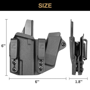 IWB Kydex Sidecar Holsters with Mag Pouch for Taurus G2C/ G3C, G2 PT111/PT140 Trigger Guard Red Dot Optics cut | Gun & Flower