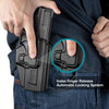 Outside Waistband Carry Paddle Holster for Taurus TH9C TH9 Level II Retention with Index Finger Release