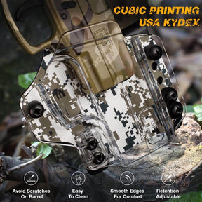 IWB&OWB Convertible Clear Polymer Holster Camouflage Printing for Taurus G3C/G2C/Millennium G2 PT111/PT140