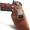 Universal IWB Leather Holsters for 1911 Series Pistols with 5’’ 4.25’’ 4’’ Barrel | Gun & Flower