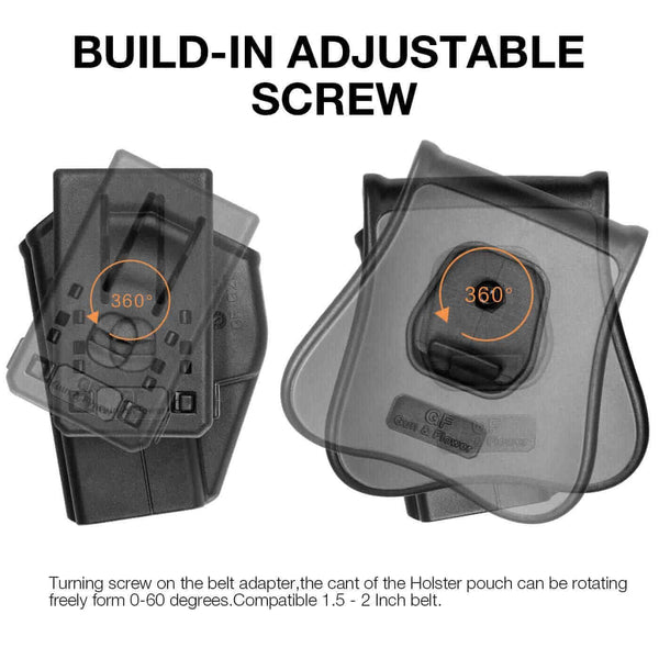 Universal Double Stack Mag Pouch Holster for 9mm/.40  with Paddle & Molle Adapter