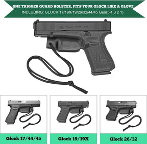 Kydex Trigger Guard Holster w/ Paracord, Glock19/43,Taurus G2C/G3C, Sig P365, Hellcat, Ruger, S&W