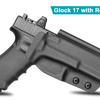 Gun & Flower Right Glock 17/19/19X/21/22/26/27/31/32/33 OWB Kydex Holster