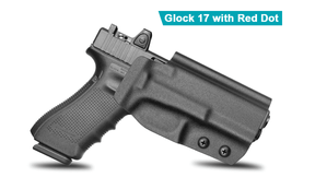 Gun & Flower Right Glock 17/19/19X/21/22/26/27/31/32/33 OWB Kydex Holster