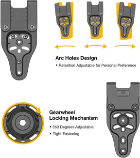 Gun & Flower Gun Holsters Universal Belt Loop - High Mid Low Ride丨Fit 1.5"-2.25" Belt Width