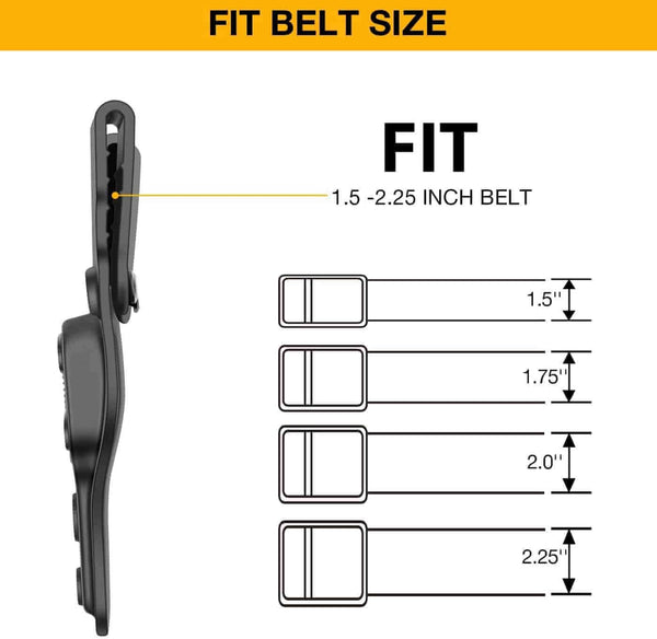 Gun & Flower Gun Holsters Universal Belt Loop - High Mid Low Ride丨Fit 1.5