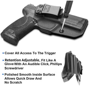 Gun & Flower Gun Holsters M&P Shield 9mm EZ IWB KYDEX Holster Fit S&W MP Shield 9mm EZ Pistol Only