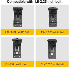 Gun & Flower Handcuff Case Kydex Handcuff Case/holster/holder fit 1.5" 1.75" 2.0 and 2.25'' Belt