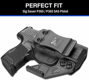 Gun & Flower IWB Kydex Holster Right Sig Sauer P365/P365 SAS/P365 Micro IWB Kydex Holster with Holster Claw