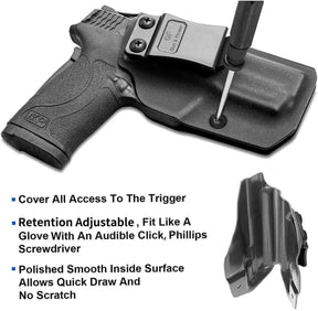 Gun & Flower IWB Kydex Holster Right Smith & Wesson M&P 380 Shield EZ IWB Kydex Holster