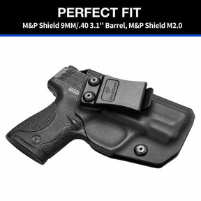 Gun & Flower IWB Kydex Holster Right Smith & Wesson M&P Shield 9mm/.40 S&W 3.1" IWB Kydex Holster