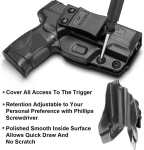 Gun & Flower IWB Polymer Holster Right Smith & Wesson M&P Shield 9mm/.40 S&W 3.1" IWB Polymer Holster