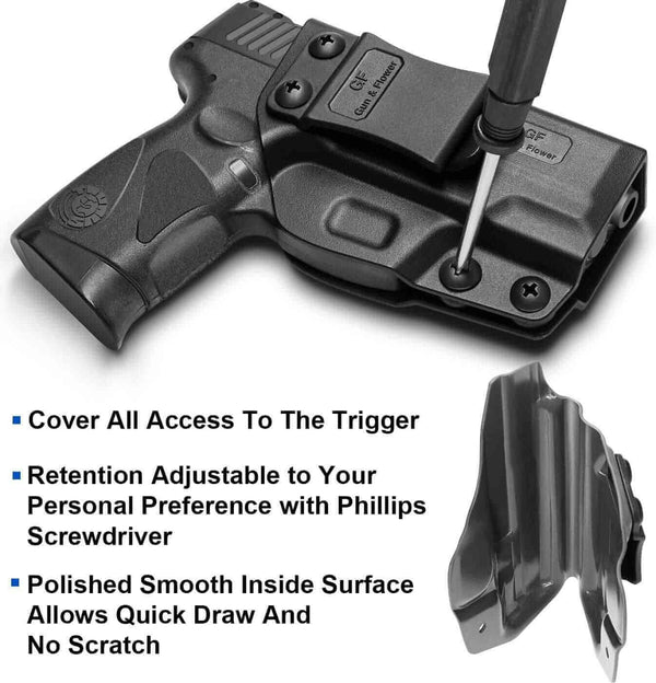 Gun & Flower IWB Polymer Holster Right Smith & Wesson M&P Shield 9mm/.40 S&W 3.1