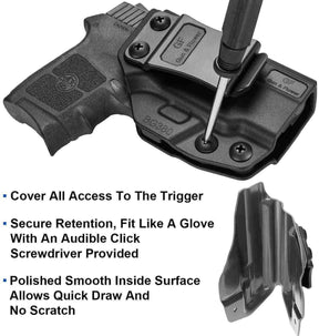 Gun & Flower IWB Polymer Holster Right Smith & Wesson M&P Bodyguard 380 IWB Polymer Holster