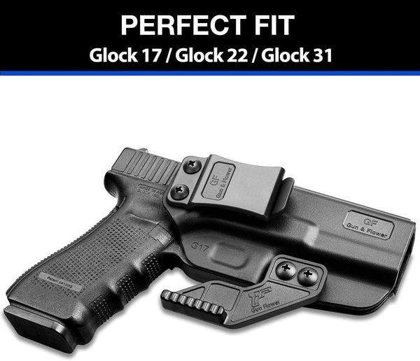 Gun & Flower IWB Polymer Holster Right Glock 17/22/31 IWB Polymer Holster with Claw