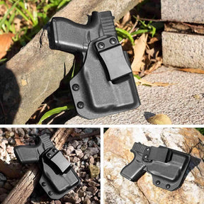 Gun & Flower Kydex Holster with Gun Light Right Glock 43/43X Kydex IWB Holster with Weapon Light fits TLR-6 and Red Dot