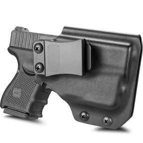 Gun & Flower Kydex Holster with Gun Light Right Glock 26/27/28/33 Kydex IWB Holster with Weapon Light fits TLR-6 and Red Dot