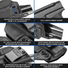 Gun & Flower Kydex IWB Holster Kydex Glock 19 19x 23 32 45 (Gen 5 4 3) Inside Waistband Carry Holster With Claw