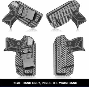 Gun & Flower Kydex IWB Holster Right Ruger LCPII/LCP 2 Kydex IWB Carbon Fiber Holster