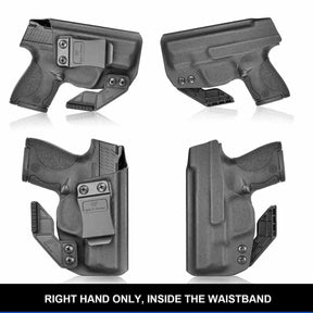 Gun & Flower Kydex IWB Holster Right Smith & Wesson M&P Shield 9mm/.40 S&W 3.1" IWB Kydex Holster With Claw | Adj.Cant&Retention