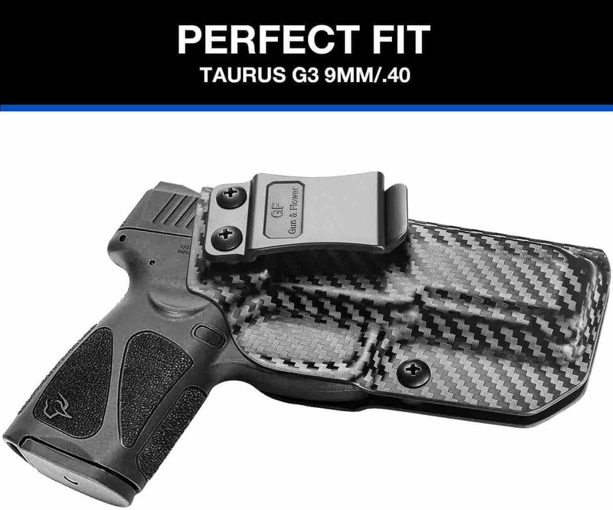 Gun & Flower Kydex IWB Holster Right Taurus G3 Carbon Fiber IWB Kydex Holster