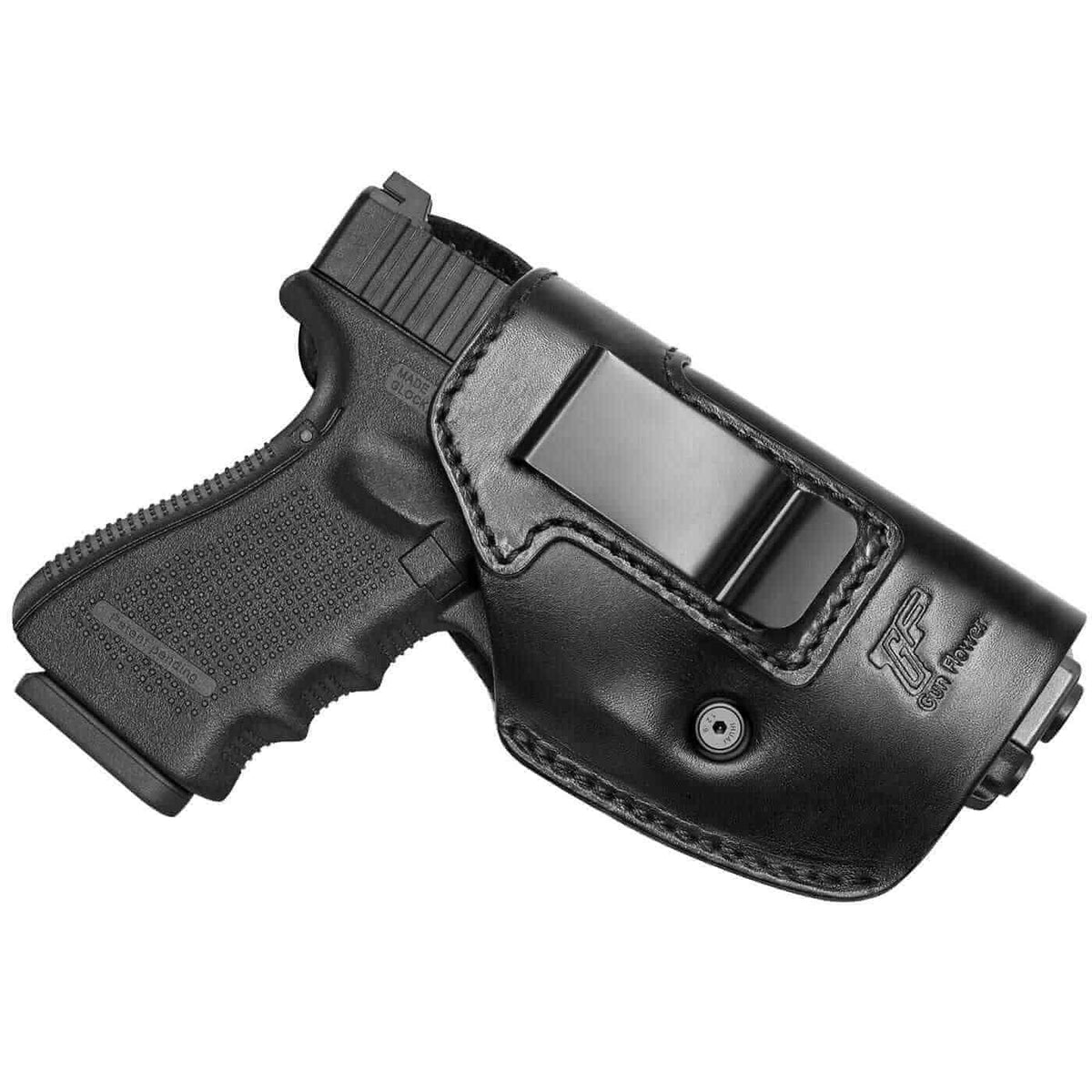 Buy Genuine Leather Gun Holster For Glock - 17, 19, 21, 26, 27, 30, 42, 43 - Handcrafted Inside The Waist Band (IWB), Concealed Carry