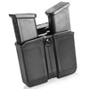 Gun & Flower Magazine Holster Right Universal Polymer OWB Double Magazine Pouch Fits 9 mm, .40 Caliber