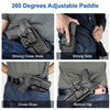 Gun & Flower OWB Paddle Polymer Holster Right Smith & Wesson M&P Shield 9/.40 M2.0 OWB Polymer Paddle Holster