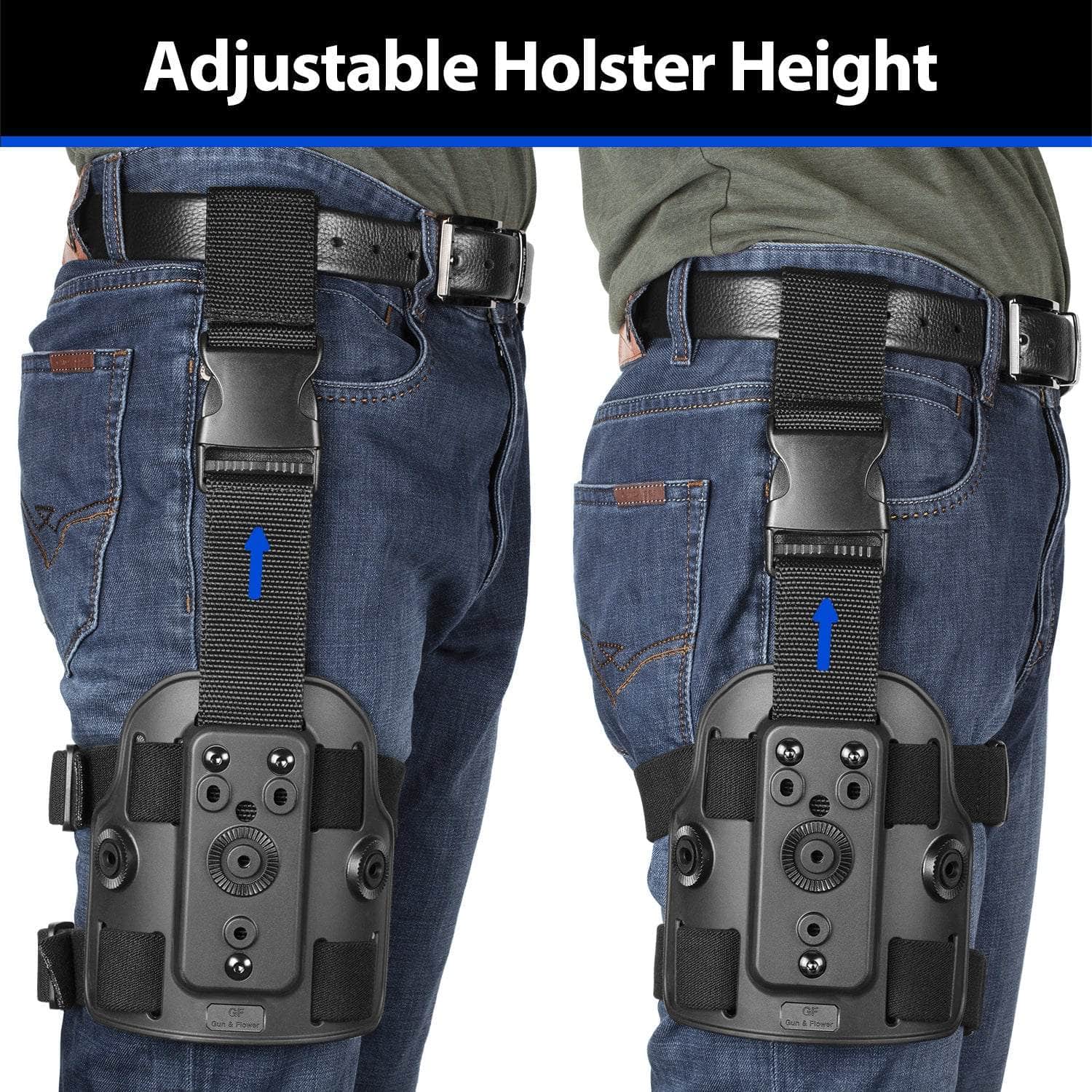 Drop Leg Platform Polymer Drop Leg Panel Attachments for Holsters