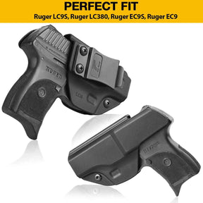 Gun & Flower Polymer IWB Holster Right Ruger LC9/LC9S/EC9/EC9S/LC380 Polymer IWB Holster