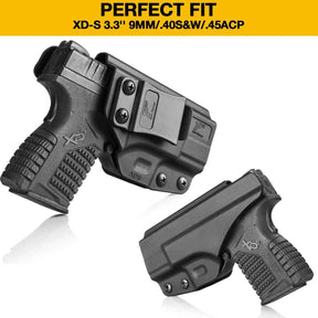 Gun & Flower Polymer IWB Holster Right Springfield Armory XD-S 3.3" Barrel Polymer IWB Holster