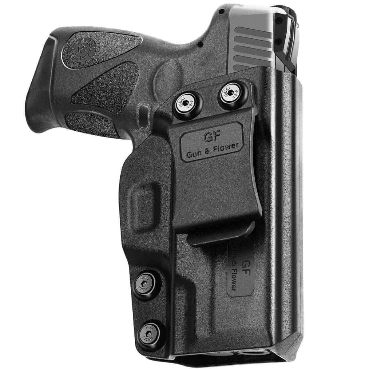 Gun & Flower Polymer IWB Holster Right Taurus G2C/G3C/Taurus Millennium G2 PT111/PT140 IWB Polymer Holster in Black