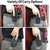 Gun & Flower Polymer OWB Holster Right Glock 17 31 (Gen1-5) Glock 22 (Gen1-4) Polymer OWB Paddle Holster Level II Retention Outside Waistband for G17 G22 G31 - Soft Silicon Paddle 360 Degrees Adjustable