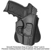 Gun & Flower Polymer OWB Holster Right SCCY CPX1/CPX2 Polymer OWB Paddle Holster