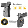 Gun & Flower Polymer OWB Holster Right Smith and Wesson M&P 9/ SD9 VE Thumb Release Polymer OWB Paddle Holster