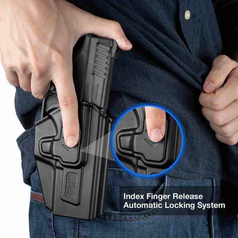 C&G Holsters OWB Covert Holster for Hellcat Pro Left Hand C&G Holsters OWB Covert Holster for Hellcat Pro Left Hand