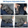 Gun & Flower Polymer OWB Holster Right Springfield Armory XD 9mm/.40 S&W/.45ACP Polymer OWB Paddle Holster