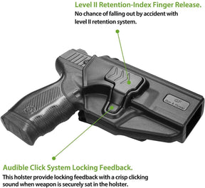 Gun & Flower Polymer OWB Holster Right Taurus PT24/7 Polymer OWB Holster with Belt Adapter