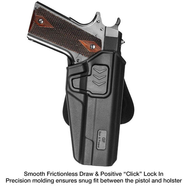 Universal OWB Paddle Polymer Holster for 1911 Series Pistols - polymerholster