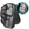 Gun & Flower Polymer OWB Holster Right Glock 19/19X/23/32/44/45 (Gen3-5) Polymer OWB Paddle Holster