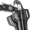 polymerholster 1911 Leather Holster Premium Leather Handmade OWB Holster for Belts Fits All 1911 with 5" Barrel No Rail Pistol Concealed Carry - Right Hand
