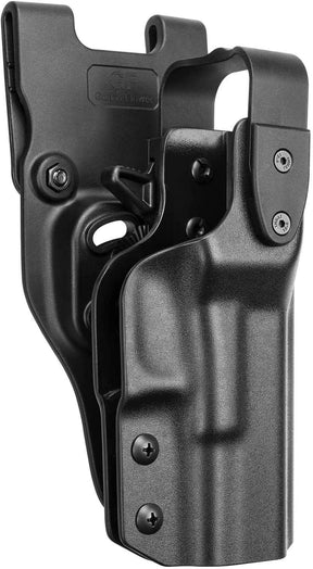 polymerholster Polymer Level II /Level III Duty Holster Compatible with Glock 17/19/19x /23/31/32/45 (Gen1-5) G22(Gen1-4) Holster for Duty Belt Not Fit G22 Gen5 - Ride Height Adjustable